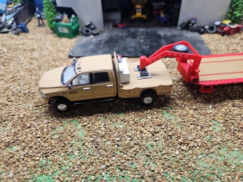 CUSTOM 1/64 2018 Dodge 3500 LARAMIE Flatbed 4x4 TRUCK hitch & Tow CUMMINS farm - Picture 19 of 21
