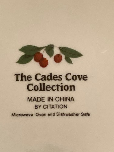 The Cades Cove Collection Made in China, Citation, Bread Plate 7.5" - Picture 3 of 5