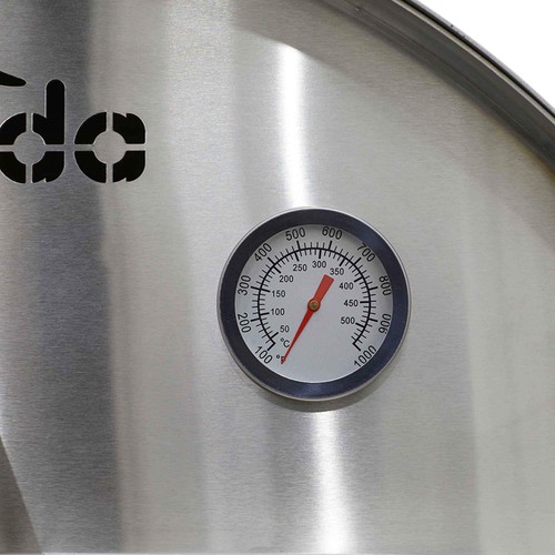 Dellonda 14" Portable Wood-Fired Pizza & Smoking Oven - Black/Stainless Steel - Picture 17 of 24