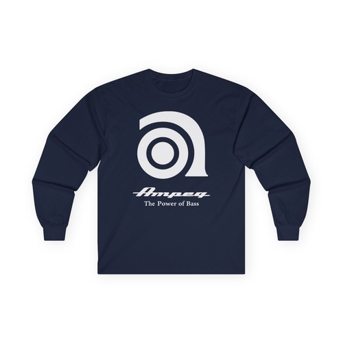 Neu T-Shirt Ampeg Bass Amps Logo Herren Langarmshirt American T-Shirt - Bild 4 von 5