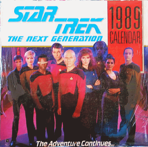 Star Trek: La Próxima Generación Serie de TV 1989 Calendario de Pared NUEVO SELLADO Lágrima - Imagen 1 de 2