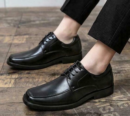 Men's Dress Casual Work Outdoor Shoes Square Toe Lace Up Retro Comfort Oxfords - Bild 8 von 10