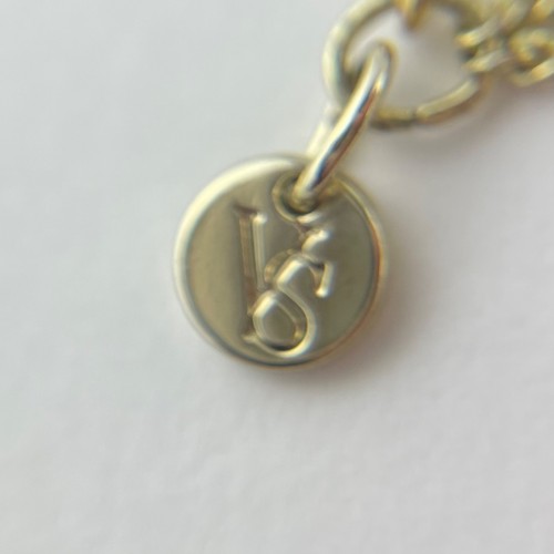 Victoria Secret Womens Necklace Double V Gold Tone Crystals - 第 5/5 張圖片
