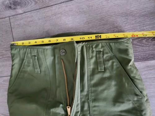 Vtg. 70's Insulated A2 Deck Pants Army Navy Permeable Cold Weather Trousers Sz S - Picture 13 of 15