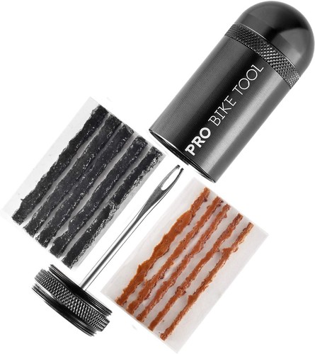 Bike Tyre Repair Kit Compact Set for MTB Road Fast Puncture Fix Plugger Tools - Picture 3 of 9