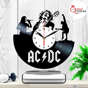 AC-DC-ACDC-Axl-Rose-Rock-Band-Vintage-LP-Vinyl-Record-Wall-Clock-Gift-Ideas-Rare