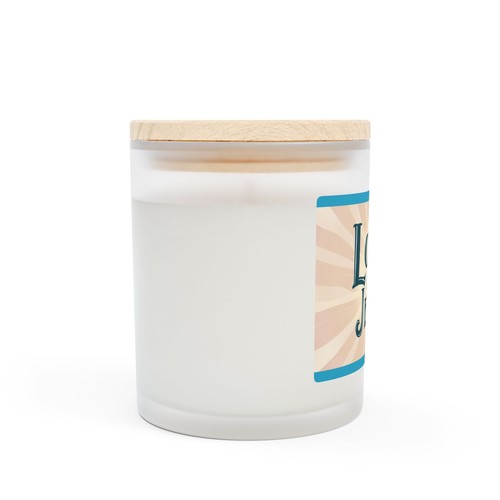 Scented Candle, Love Like Jesus, Christian Gift, Frosted Glass Candle - Picture 3 of 37