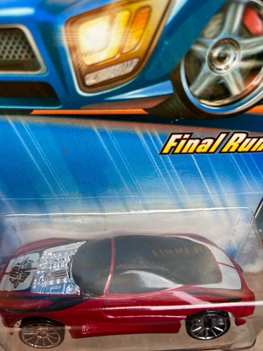 2005 Hot Wheels FINAL RUN dark red BUICK WILDCAT #073 moc 3/5 10sp - Picture 9 of 10