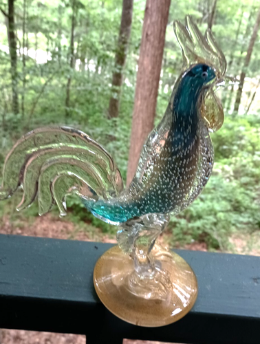 Murano Stil Glas Hahn 10