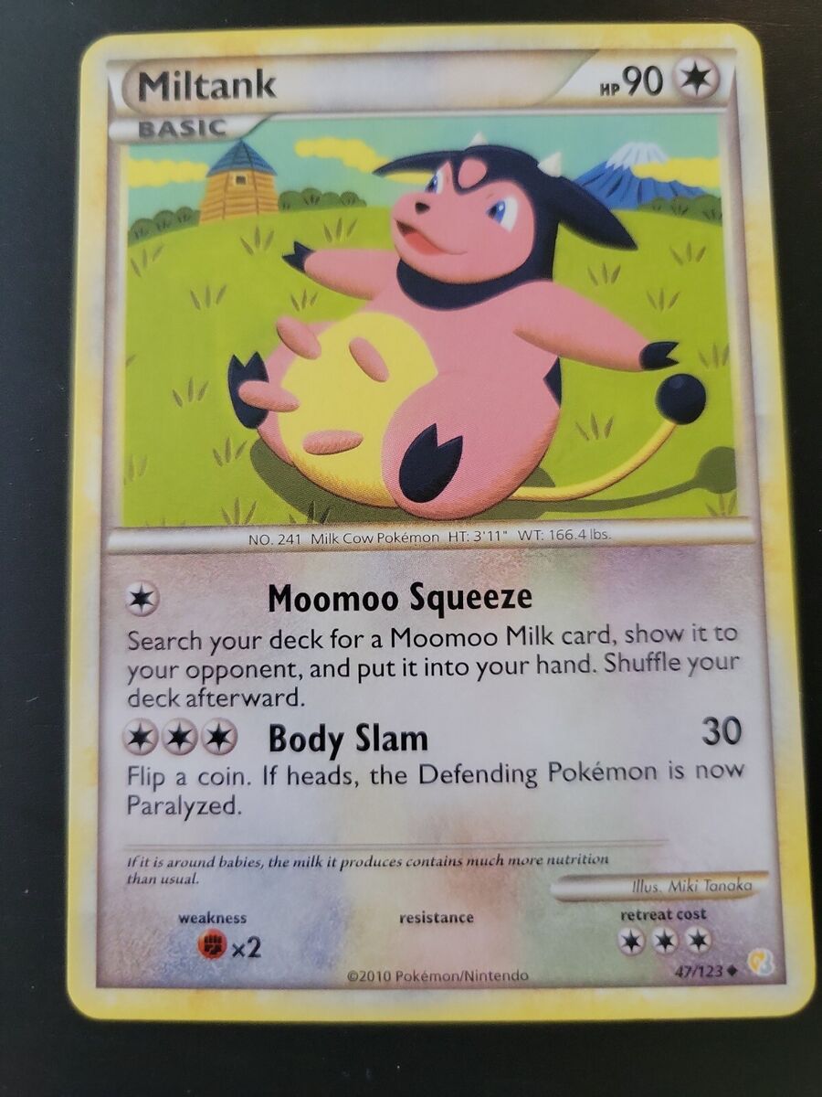 Moomoo Milk 94/123 - HeartGold SoulSilver - Uncommon - Pokemon Card TCG - LP