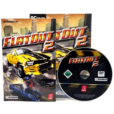 FlatOut 2 PC USK 12 Crash Rennspiel Zerstörung Action Racing OVP gebraucht