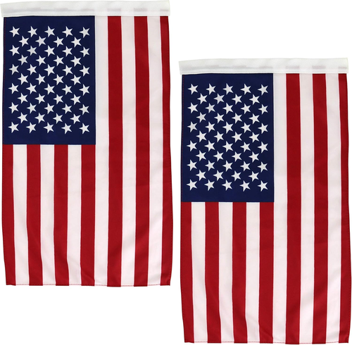 Iconikal Garden Yard Flag, USA American Flag, 12 x 18-Inch, 2-Pack - Picture 7 of 11