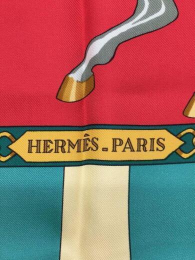 HERMES scarf silk Carre 90 CHOCS EN PLUMES #2s250 - image 4