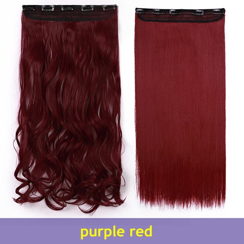 Long Curly Wavy One Piece Clip in Real as Human Hair Extensions Natural THICK US - Picture 32 of 76