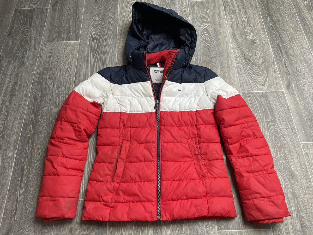 Tommy Hilfiger Daunenmantel Dunkelrot Longline Coat With Wool Blue - Main Image