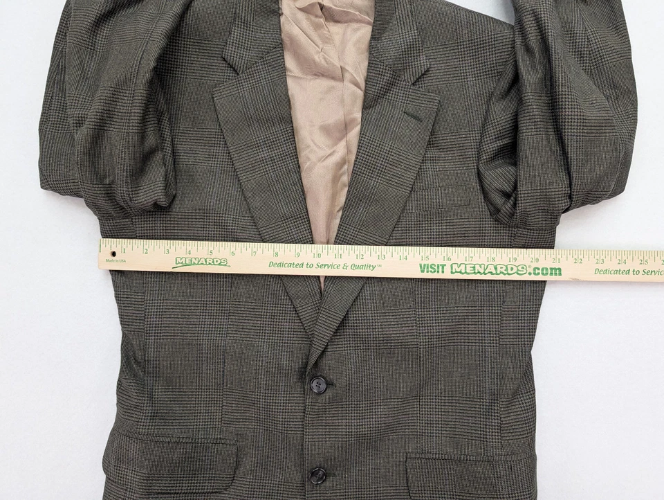 Chaqueta Blazer Abrigo Deportivo Daks London Vintage Para Hombre Talla 40L Marrón A Cuadros Foto 4 de 4