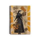 Crow Woman Collage Spiral Notebook, Magpie, Scrapbook Notes, Poetry, Witchcraft