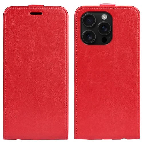 For iPhone 16 15 14 13 12 11 8 Pro Max Leather Vertical Flip Wallet Phone Case - Picture 27 of 30