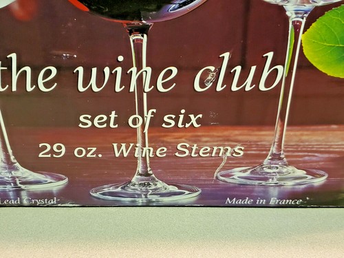 Cristal D'Arques Set of Six (6) 29 Oz. Wine Stems Item #403259 (NEW) - Picture 4 of 9