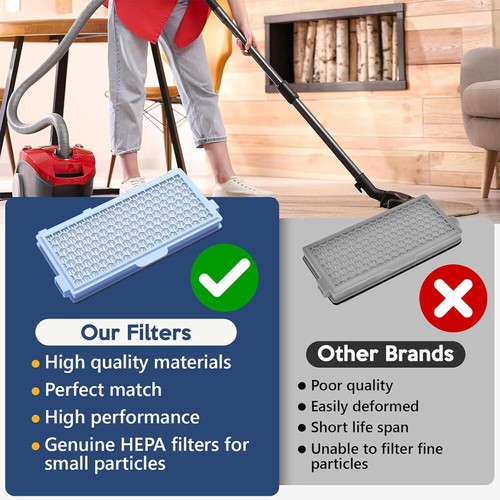 3x Hepa Filter Für Miele AirClean SF-HA 50 Aktiv S5 S6 S7 S8 C2 C3 Staubsauger - Bild 9 von 13