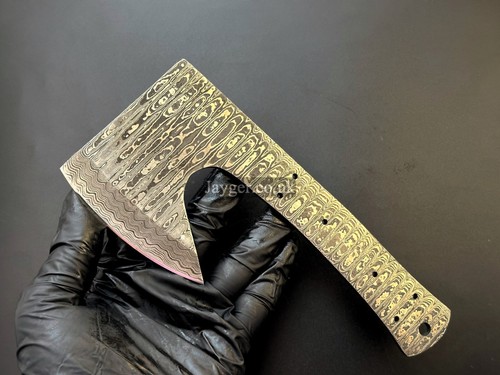 Handgefertigte Spaltermesserklinge | Damaststahl | wärmebehandelt | Full Tang - Bild 22 von 66