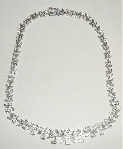 Magnificent cubic necklace, sterling silver, stamped .925 - Picture 2 of 2