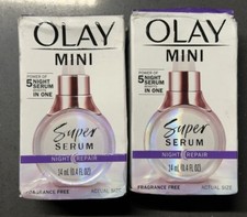 Olay Mini Super Serum Night Repair 5 Serum Benefits In One (0.4 Fl OZ) Free Ship