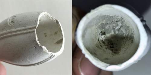 Antique Gambier Clay Pipe - Cutty Bowl, Foot + Part Stem #1370 Grande Marque - Picture 2 of 11