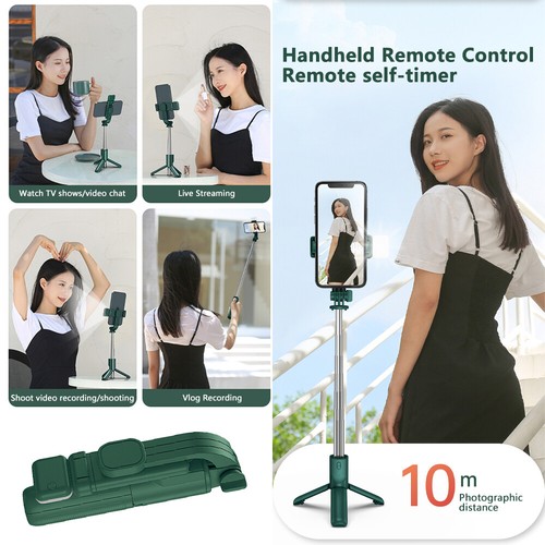 3 in 1 Bluetooth Selfie Stick for iPhone/Android with Remote Extendable Tripod - Photo 15 sur 26