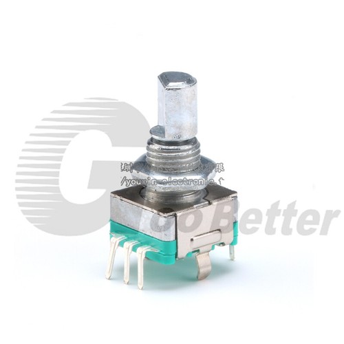 Rotary Shaft Encoder EC11 , With Push Switch, 5 Pin Digital Potentiometer 15mm - Picture 2 of 5