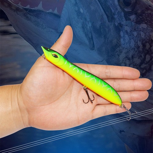 26g Hard Bait Surface Lure Wave Climbing Bait Fishing Sea Bass Pike 140mm - Picture 2 of 6