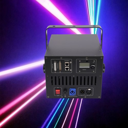 10W RGB DMX Vollfarbe ILDA Laserlicht DJ Bühne KTV Club Party 30KPPS Aluminium - Bild 4 von 20