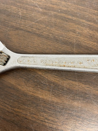 8" Crescent Tool Co. Forged Crestoloy Steel Adjustable Wrench ... Made in USA - Picture 3 of 9