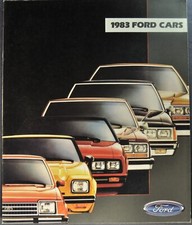 1983 Ford Brochure Ltd Crown Victoria Mustang Futura Escort Excellent Original