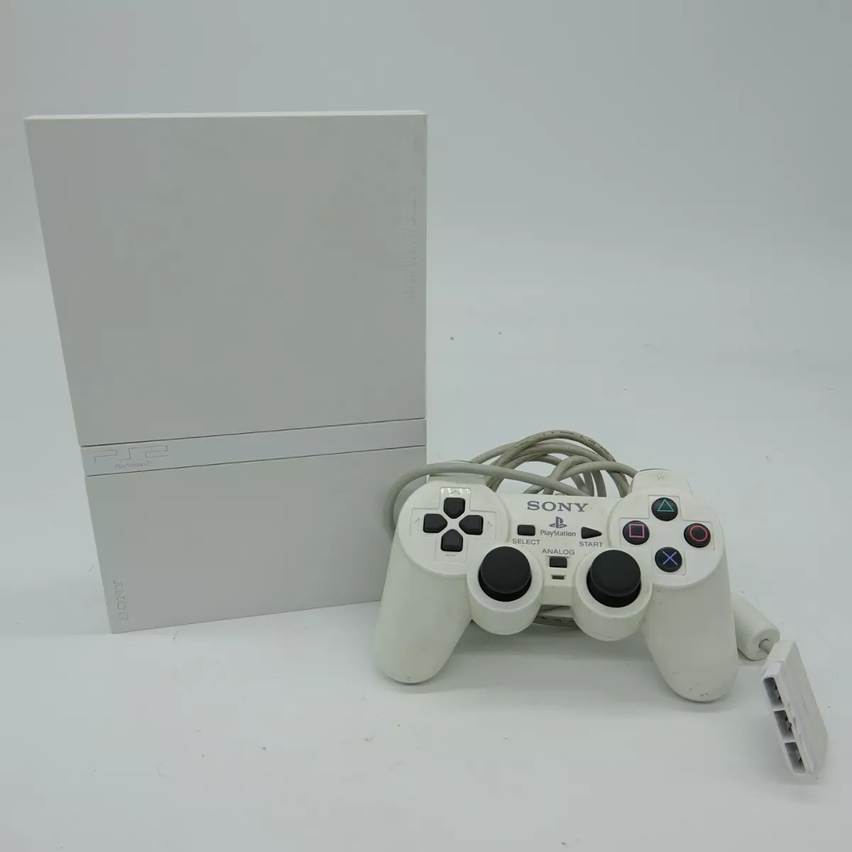 Playstation 2 Console Slim - Ceramic White (Renewed)