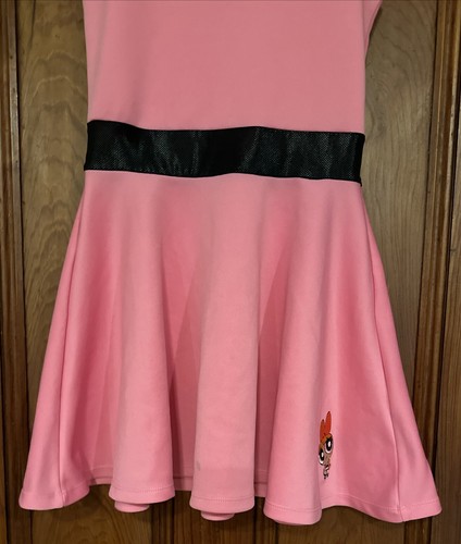 Mädchen Geist Halloween Kostüm Power Puff Blüte Medium 8-10 rosa Brille Verkleiden - Bild 4 von 18
