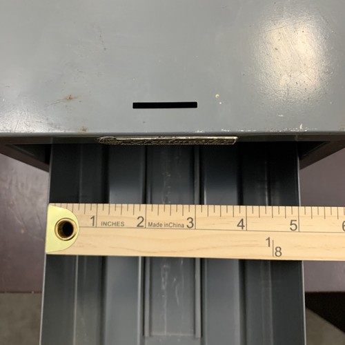 Vintage ASCO Steelmaster Tabletop Single Drawer 3x5 Index Card File Cabinet Gray - Picture 4 of 12