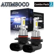2x 9005 HB3 LED Headlight White Bulbs High Beam Kit Super Bright 10000K 12000LM