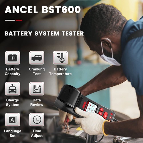 ANCEL BST600 Car Battery Load Tester 12V&24V Charging System Analyze Tester Tool - Bild 2 von 9