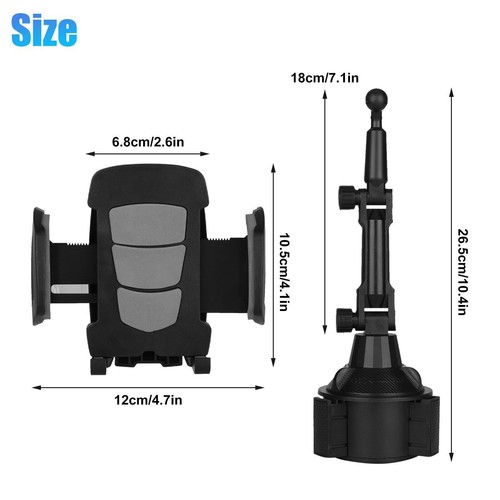 Upgraded Version Adjustable Car Cup Stand Car Holder Mount Cradle For Cell Phone - Picture 9 of 10