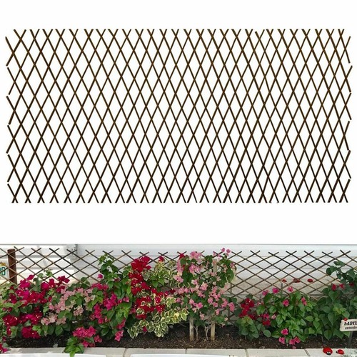 Garden Trellis Expandable Plant Support Willow Lattice Fence Telescopic Wooden- - Picture 3 of 8