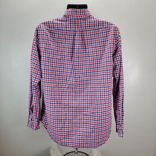 Ralph Lauren Mens Large Pink Plaid Button Down Long Sleeve Shirt Flannel Check - Picture 7 of 13