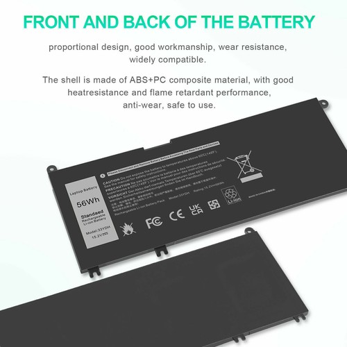 Lot 1-30x 33YDH Battery For Latitude 3380 3480 3490 3580 3590 Inspiron 7577 7586 - Picture 4 of 18