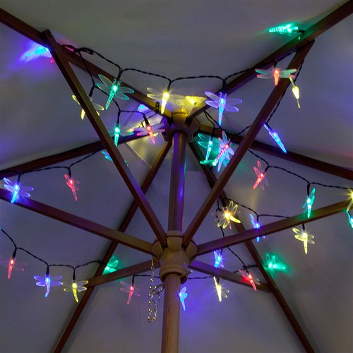 5m Battery LED Outdoor Fairy String Timer Green Cable Lights | Berry Heart Star - Picture 102 of 173