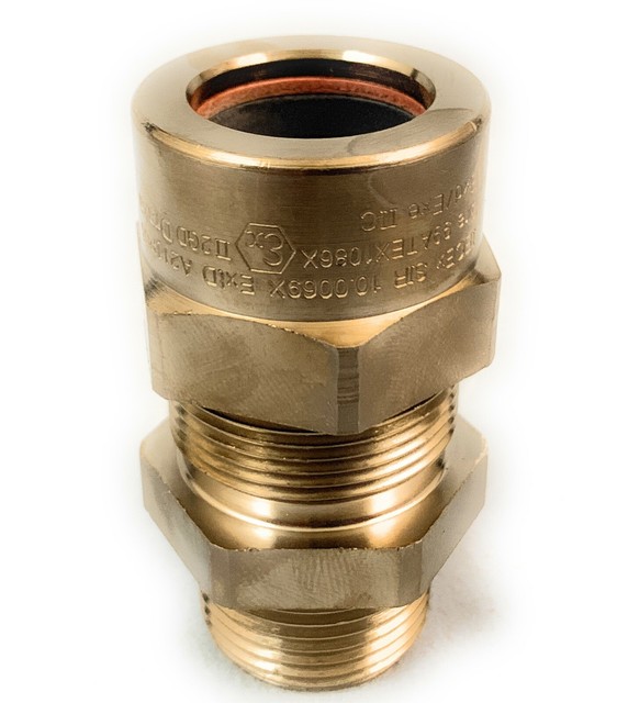 Draka Hazardous Area Cable Gland 3//4/" NPT For 0.453/"-0.827/" Nickel Plated Brass