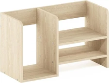 Furinno Hermite Wood Desktop Book and Home Office 15.8-Inch, Bauhaus Oak 