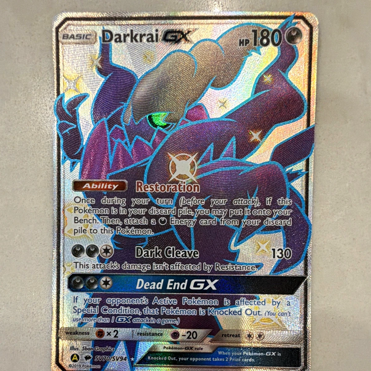 Darkrai GX SV70/SV94 Hidden Fates: Shiny Vault for sale | eBay