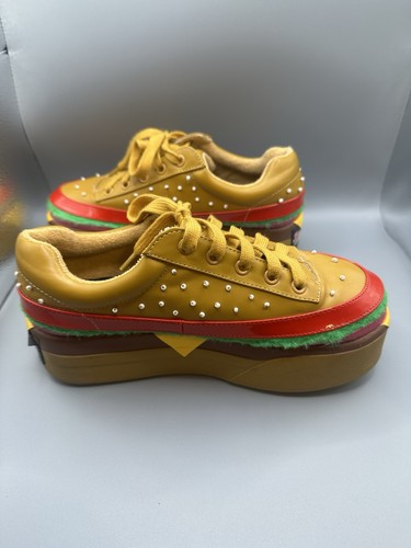Dolls Kill Extra Cheese Plz Burger Damen-Sneaker Größe 7M - Bild 7 von 10