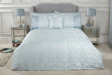 Emma Barclay Eden - Embellished Jacquard Duvet Set in Duck Egg King, 