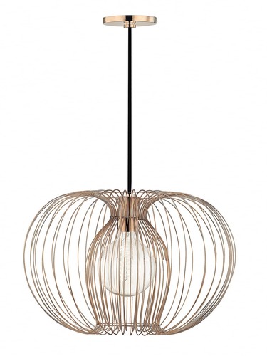 Mitzi HUSDON Valley Lighting H181701L-POC Jasmine - 1 Light Pendant 11.5 inch... - Picture 2 of 3